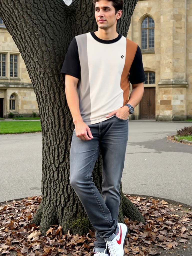 •	Color-Blocked T-Shirts